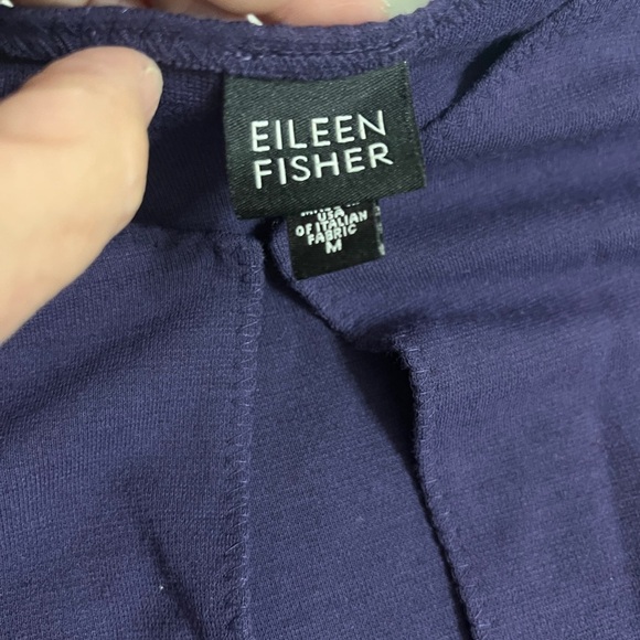 Eileen Fisher Purple Wool Blend Cardigan and Pants Set Top Sz M Pants Sz L - Picture 11 of 12